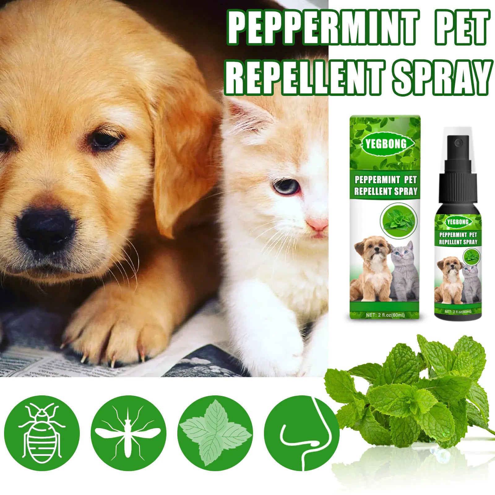 Mint Pet Anti-Mite Spray 60ml