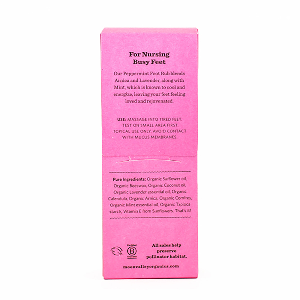 Peppermint Foot Rub
Moon Valley Organics

1.7 Ounces