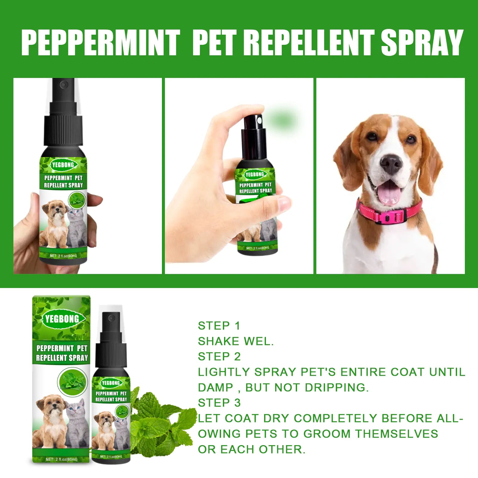 Mint Pet Anti-Mite Spray 60ml