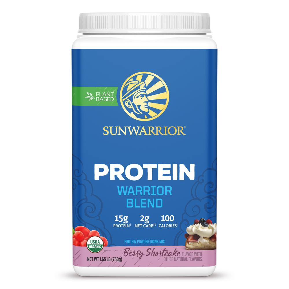 Protein Warrior Blend Berry Shortcake Sunwarrior   750 Grams