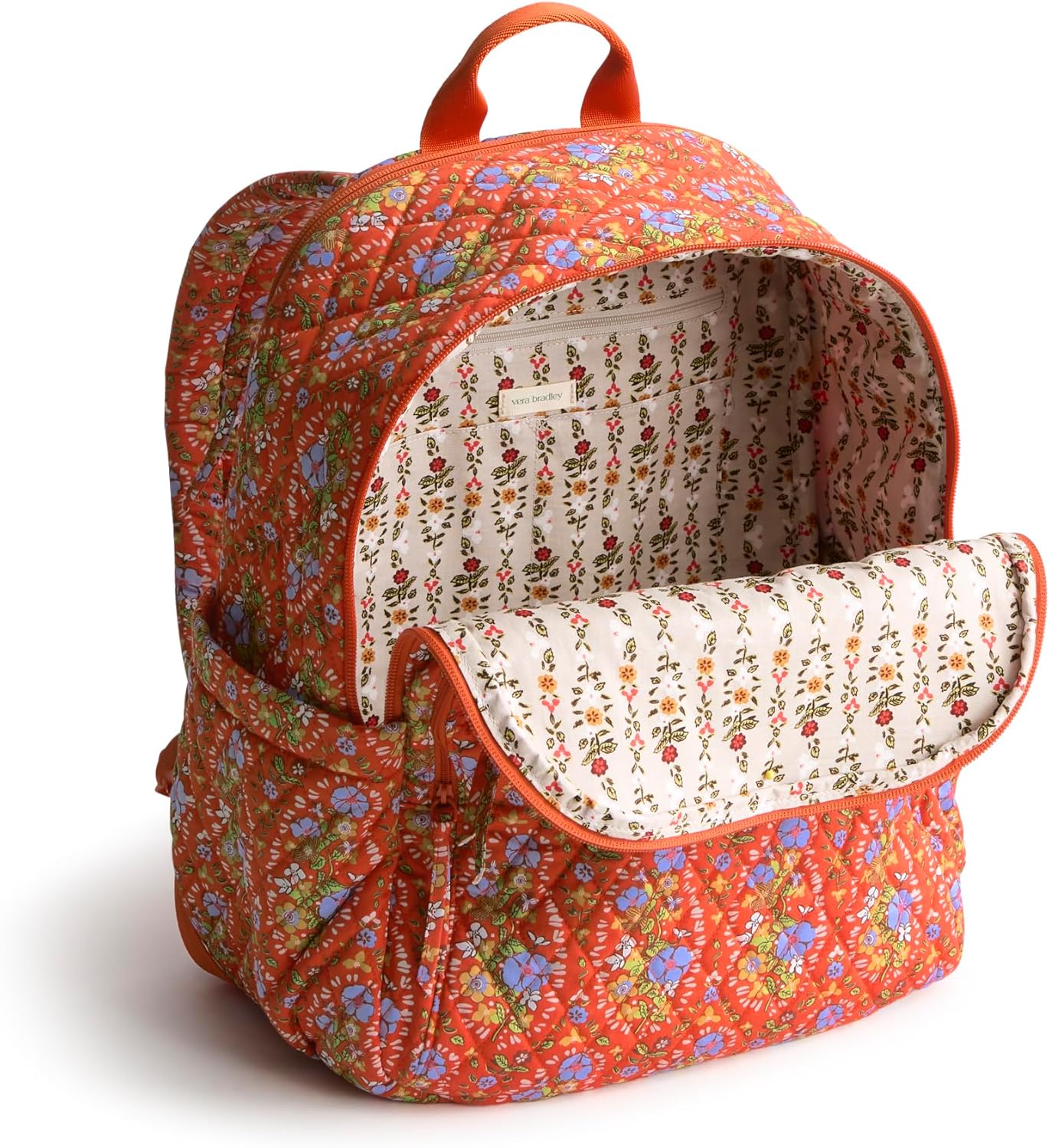 Vera Bradley Premium Cotton Bancroft Backpack, Garden Paisley